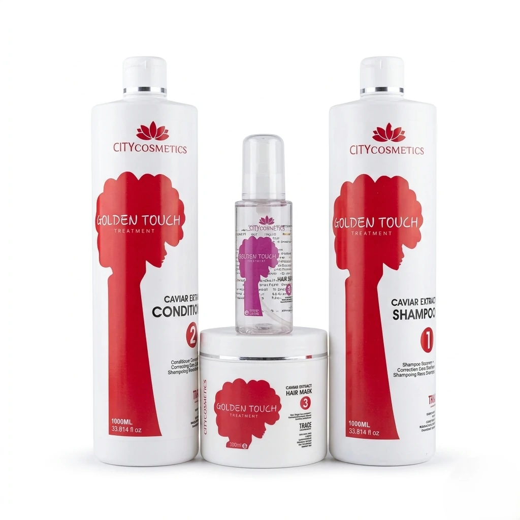 مجموعة جولدن تاتش للعناية بالشعر – سيتي كوزماتيكس
